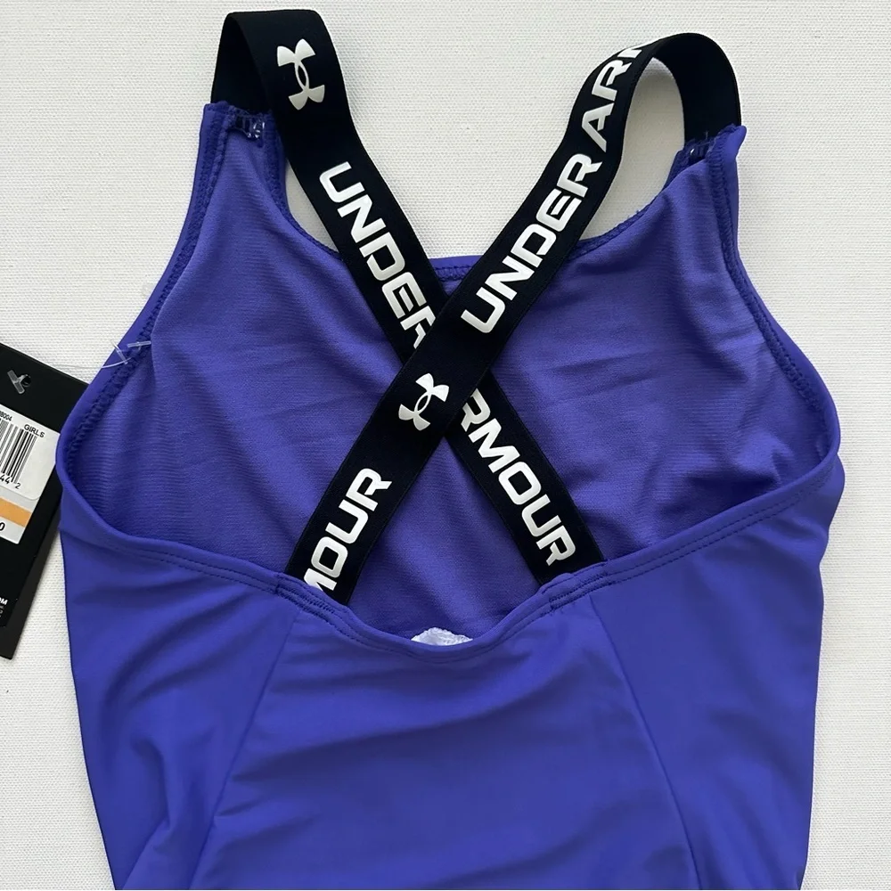Under Armour Girls' Royal Purple One-Piece Swimsuit Size 6X